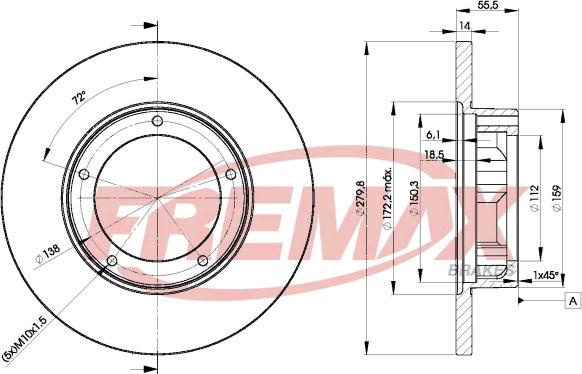 FREMAX BD-4269 - Тормозной диск avtokuzovplus.com.ua