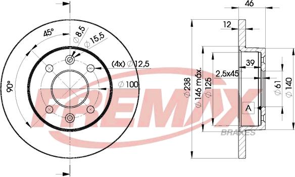 FREMAX BD-4286 - Тормозной диск avtokuzovplus.com.ua