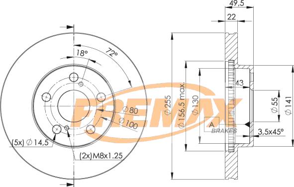 FREMAX BD-4413 - Гальмівний диск autocars.com.ua