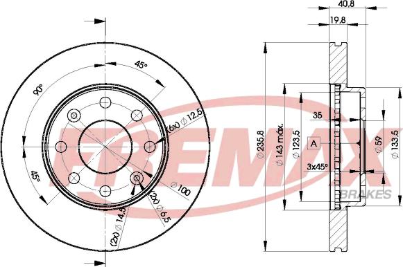 FREMAX BD-4633 - Гальмівний диск autocars.com.ua