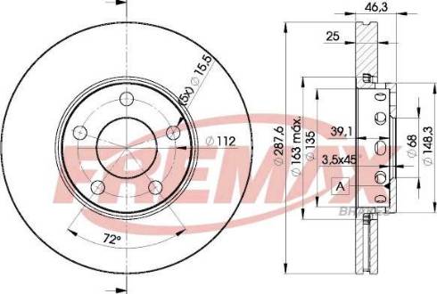 FREMAX BD-4665-KT - Гальмівний барабан autocars.com.ua