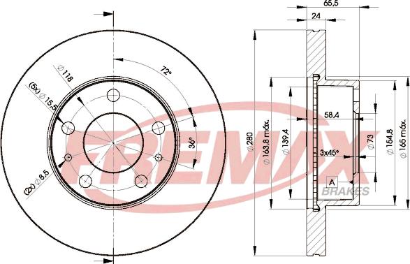 FREMAX BD-4681 - Гальмівний диск autocars.com.ua