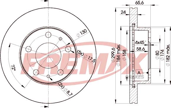 FREMAX BD-4682 - Тормозной диск avtokuzovplus.com.ua