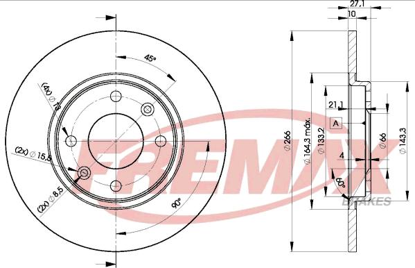 FREMAX BD-4688 - Гальмівний диск autocars.com.ua