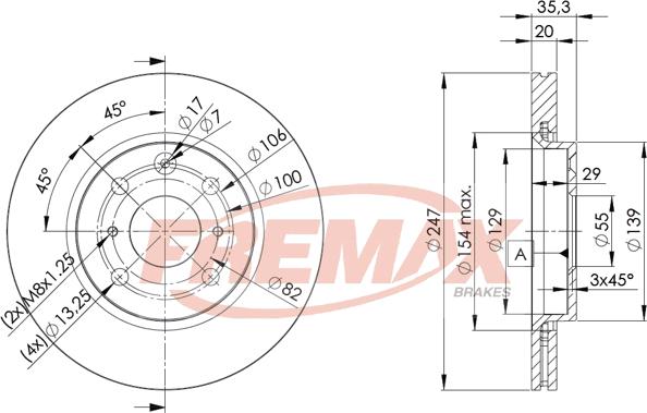 FREMAX BD-4700 - Гальмівний диск autocars.com.ua