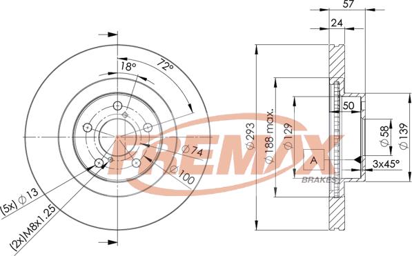 FREMAX BD-4702 - Тормозной диск avtokuzovplus.com.ua