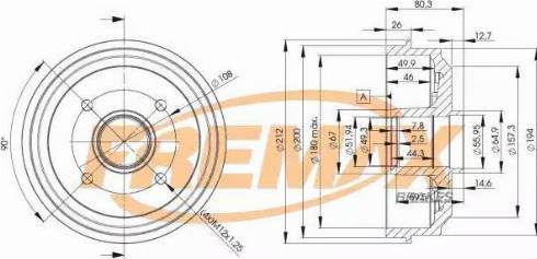 FREMAX BD-4735 - Тормозной барабан autodnr.net