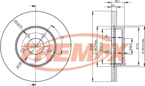 FREMAX BD-4762 - Гальмівний диск autocars.com.ua