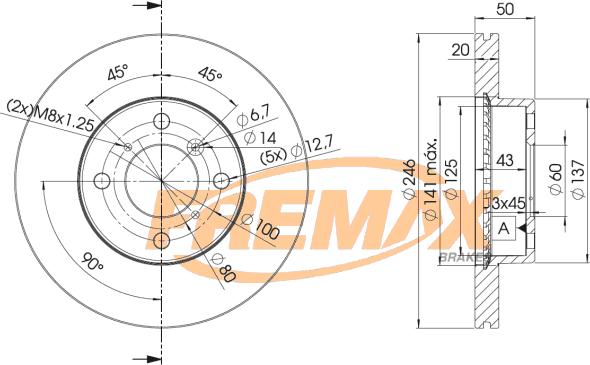 FREMAX BD-4801 - Гальмівний диск autocars.com.ua