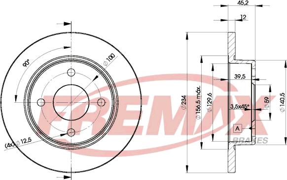 FREMAX BD-5001 - Гальмівний диск autocars.com.ua