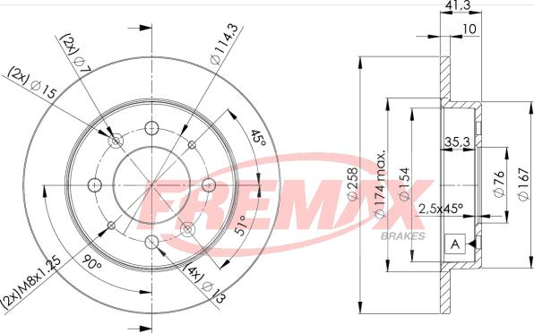 FREMAX BD-5020 - Гальмівний диск autocars.com.ua