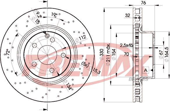 FREMAX BD-5038 - Гальмівний диск autocars.com.ua