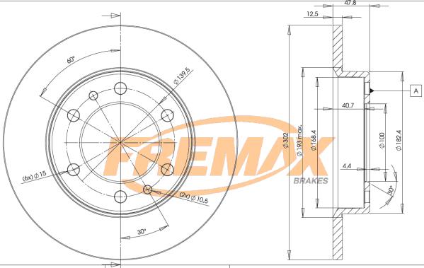 FREMAX BD-5070 - Гальмівний диск autocars.com.ua