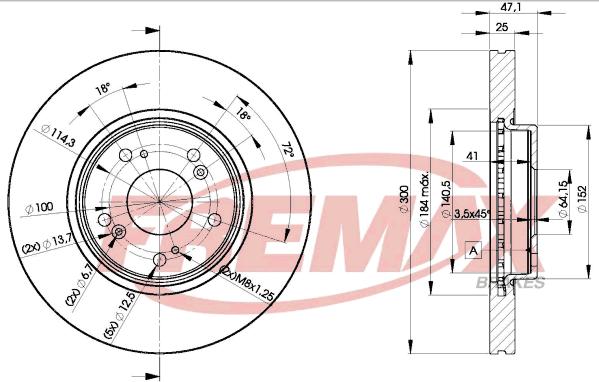 FREMAX BD-5251 - Тормозной диск avtokuzovplus.com.ua