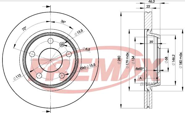 FREMAX BD-5301 - Тормозной диск avtokuzovplus.com.ua