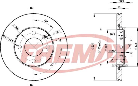 FREMAX BD-5303 - Гальмівний диск autocars.com.ua