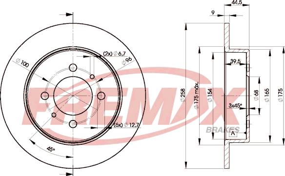 FREMAX BD-5401 - Гальмівний диск autocars.com.ua