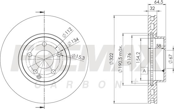 FREMAX BD-5558 - Гальмівний диск autocars.com.ua