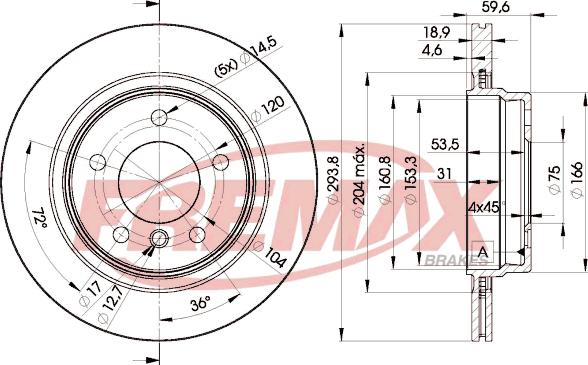 FREMAX BD-5563 - Гальмівний диск autocars.com.ua