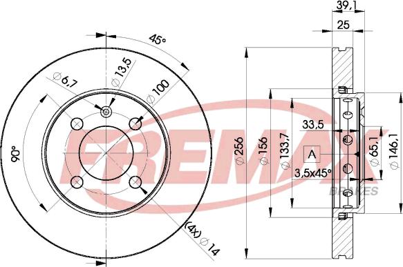 FREMAX BD-5605 - Гальмівний диск autocars.com.ua