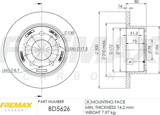 FREMAX BD-5626 - Гальмівний диск autocars.com.ua