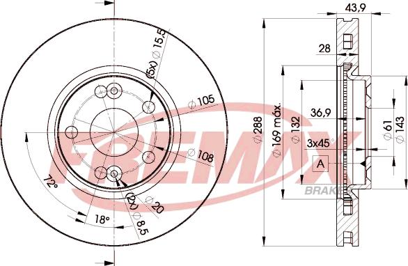 FREMAX BD-6029 - Гальмівний диск autocars.com.ua