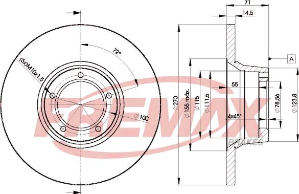 FREMAX BD-6056 - Гальмівний диск autocars.com.ua