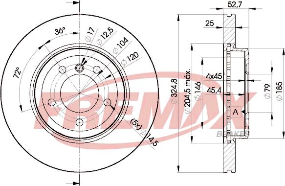 FREMAX BD-6071 - Гальмівний диск autocars.com.ua