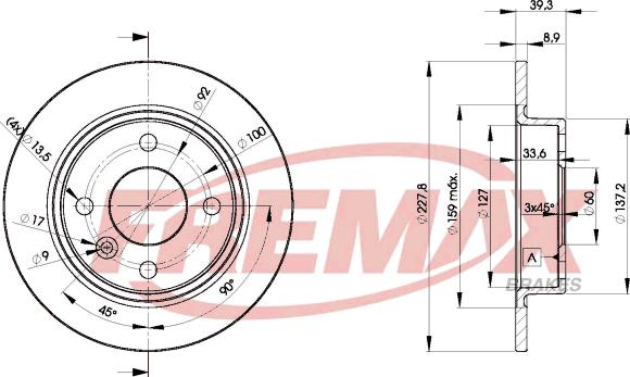 FREMAX BD-6165 - Гальмівний диск autocars.com.ua