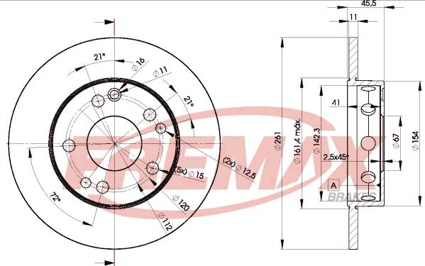 FREMAX BD-6460 - Гальмівний диск autocars.com.ua