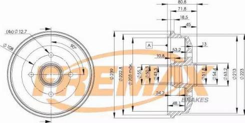 FREMAX BD-6630 - Гальмівний барабан autocars.com.ua