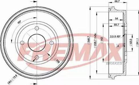 FREMAX BD-6631 - Гальмівний барабан autocars.com.ua