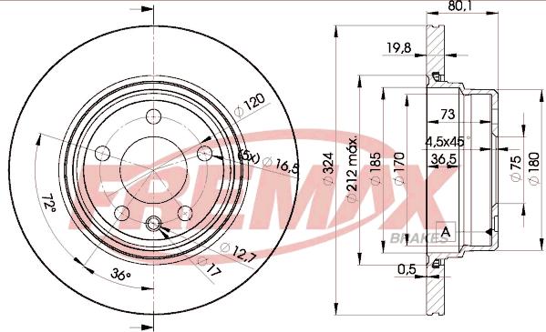 FREMAX BD-6849 - Тормозной диск avtokuzovplus.com.ua