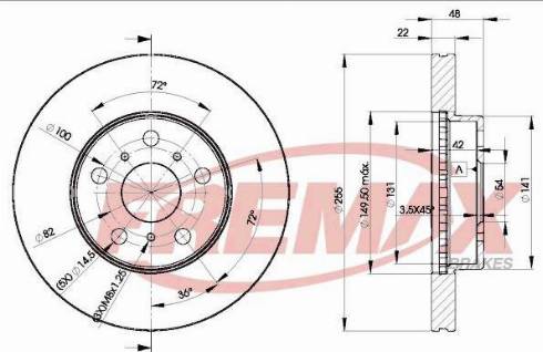 FREMAX BD-6850-KT - Тормозной диск autodnr.net