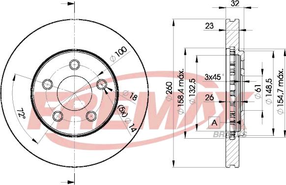 FREMAX BD-6935 - Гальмівний диск autocars.com.ua