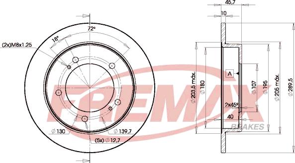 FREMAX BD-6970 - Гальмівний диск autocars.com.ua