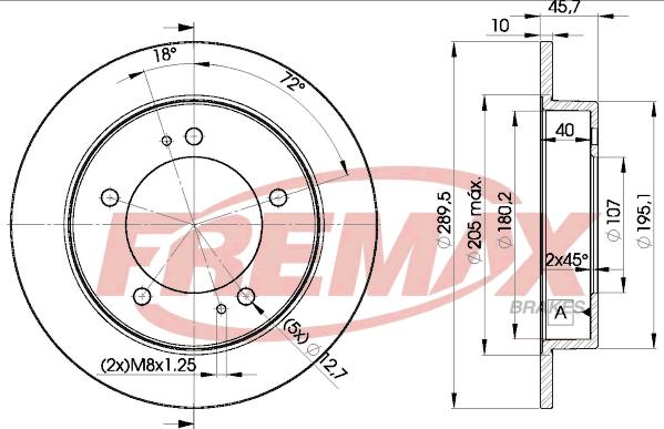 FREMAX BD-6971 - Тормозной диск avtokuzovplus.com.ua