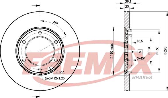 FREMAX BD-7000 - Тормозной диск avtokuzovplus.com.ua