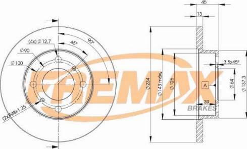 FREMAX BD-7026-KT - Гальмівний диск autocars.com.ua