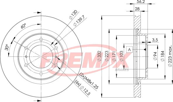 FREMAX BD-7113 - Гальмівний диск autocars.com.ua