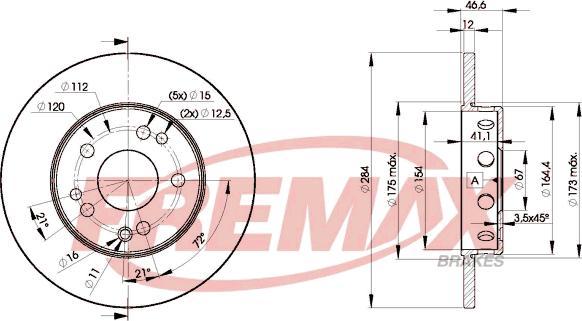 FREMAX BD-7210 - Тормозной диск avtokuzovplus.com.ua