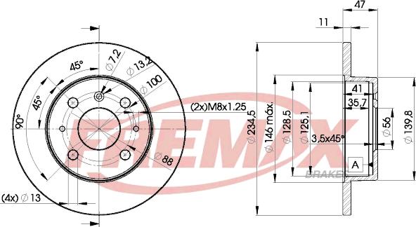 FREMAX BD-7722 - Гальмівний диск autocars.com.ua