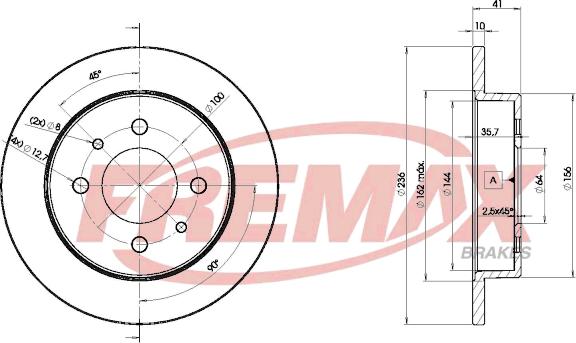 FREMAX BD-7763 - Гальмівний диск autocars.com.ua