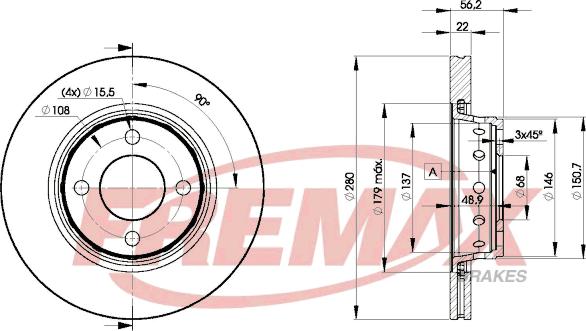 FREMAX BD-8011 - Тормозной диск autodnr.net