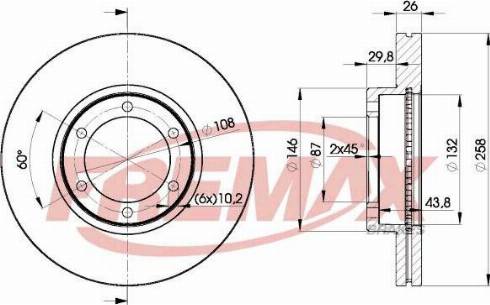 FREMAX BD-8051-KT - Тормозной барабан avtokuzovplus.com.ua