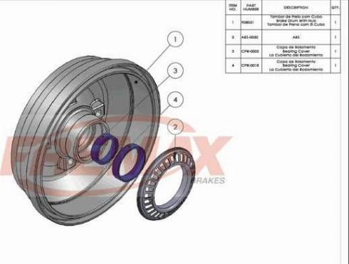 FREMAX BD-8051-KT - Тормозной барабан avtokuzovplus.com.ua