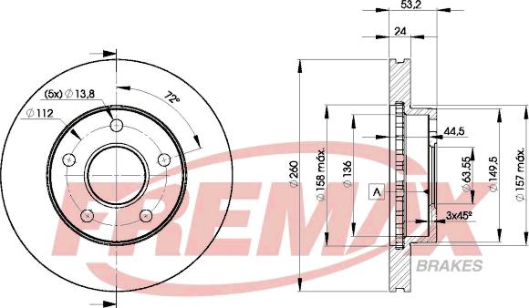 FREMAX BD-8109 - Тормозной диск avtokuzovplus.com.ua