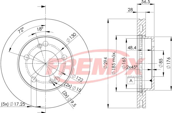 FREMAX BD-8674 - Тормозной диск avtokuzovplus.com.ua