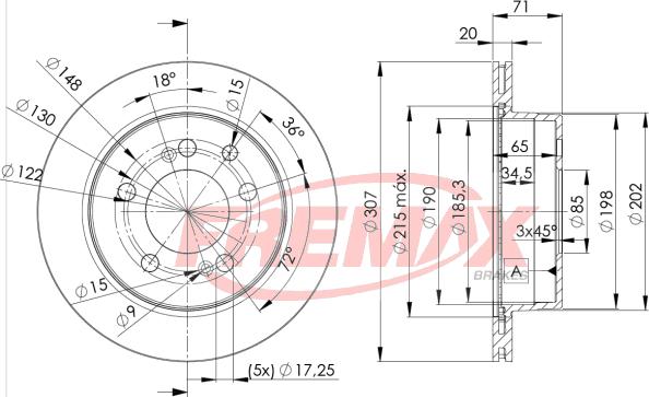 FREMAX BD-8675 - Гальмівний диск autocars.com.ua