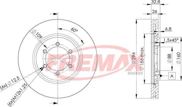 FREMAX BD-8678 - Тормозной диск avtokuzovplus.com.ua